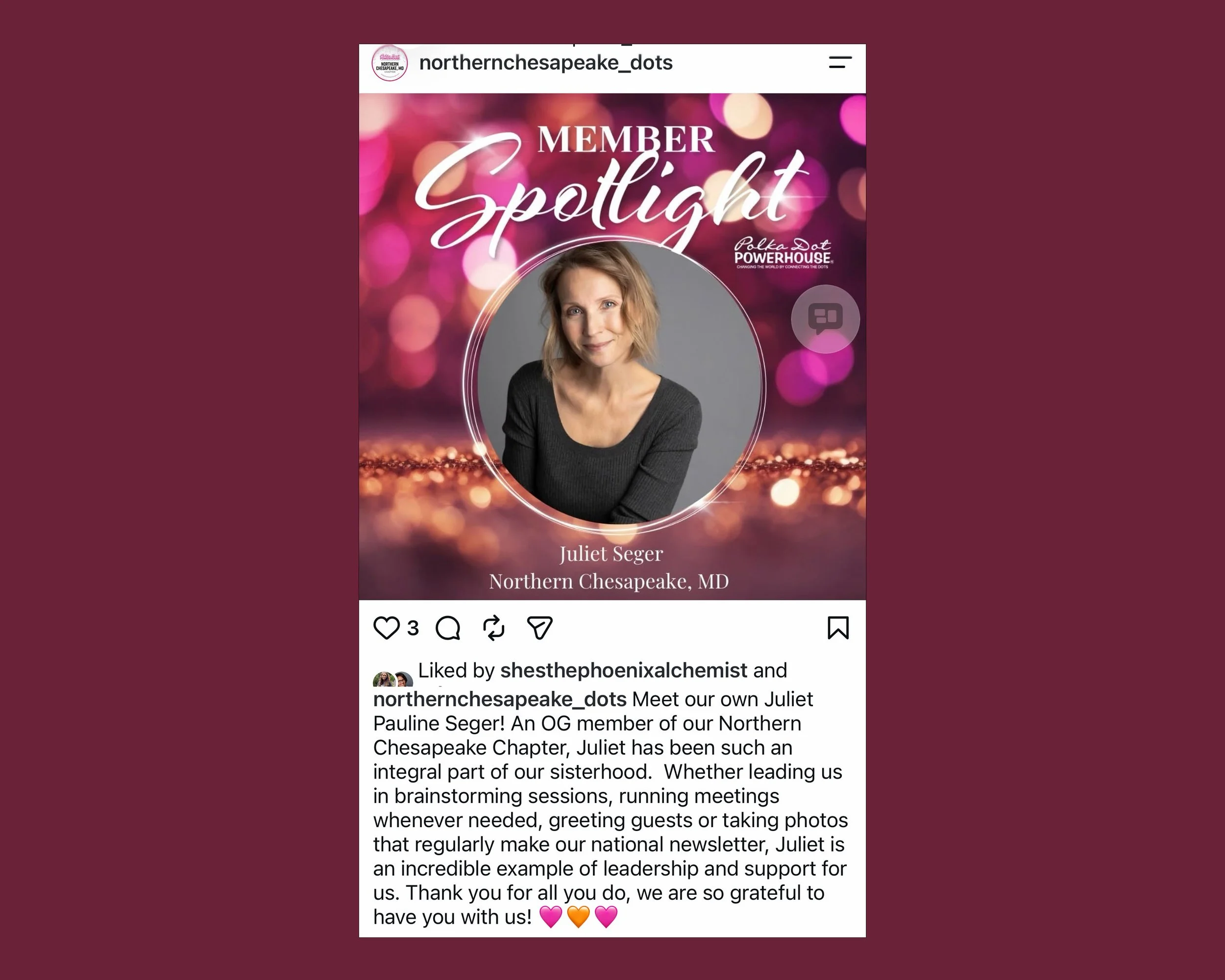 Photo Jane Studios Featured in Northern Chesapeake DOTS Member Spotlight