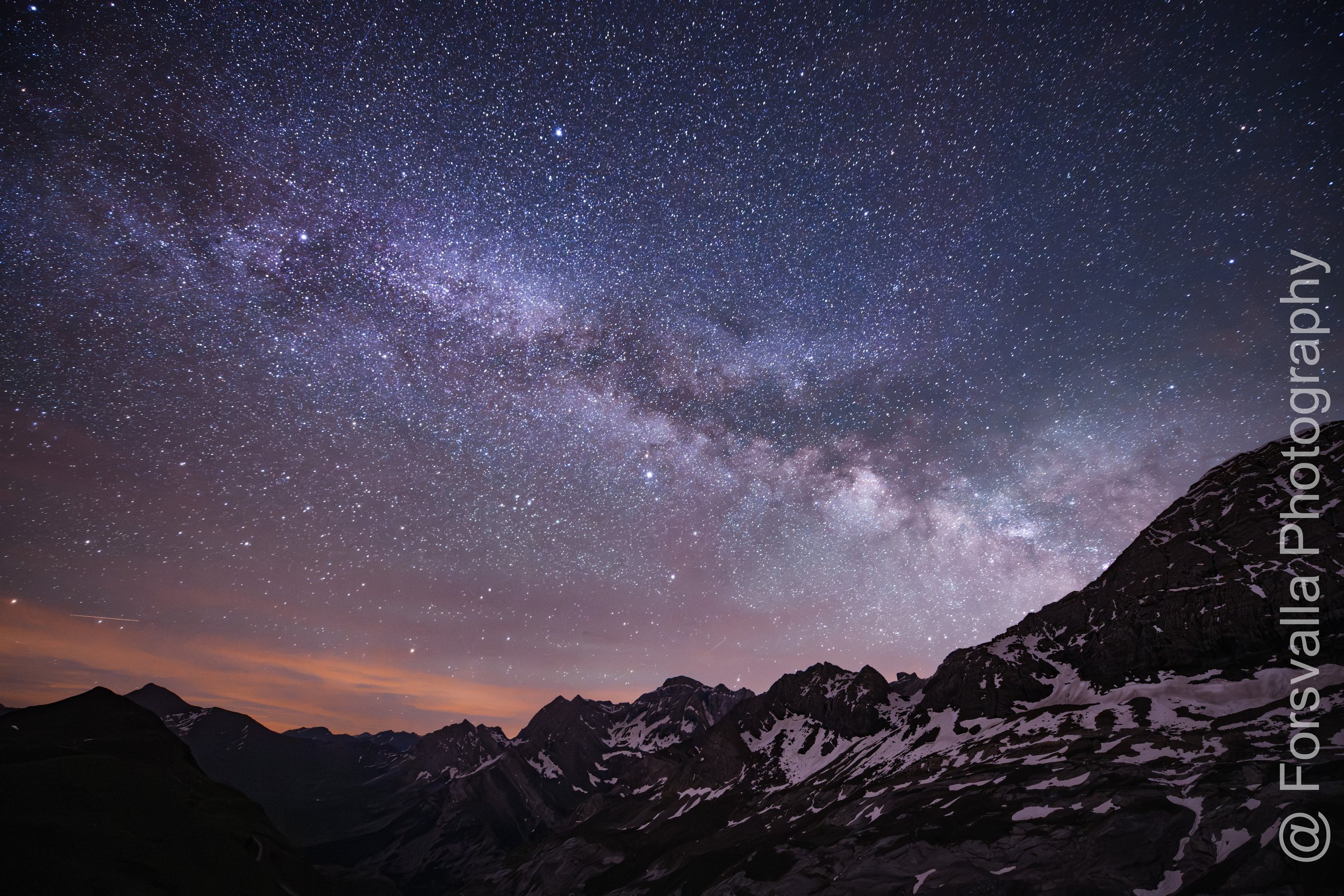 Pyrenees - Milky way after sunset