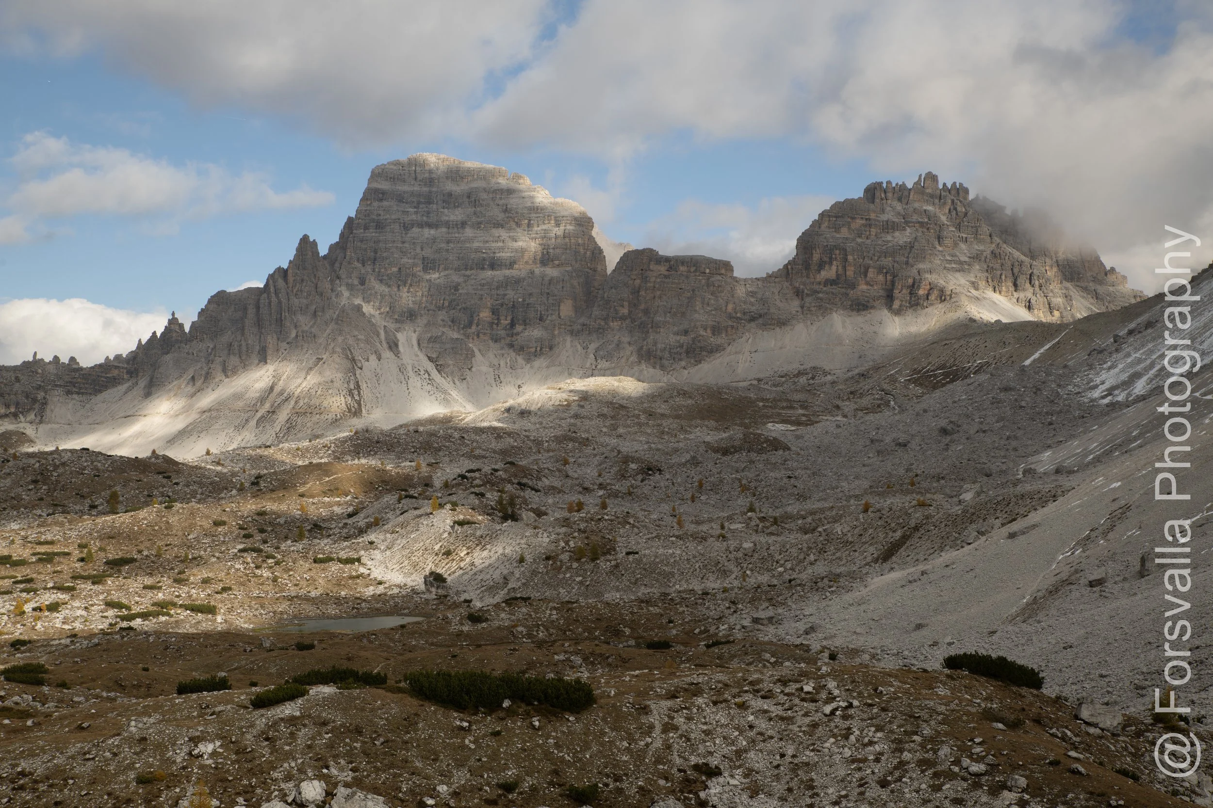 Dolomites - The struggling sun