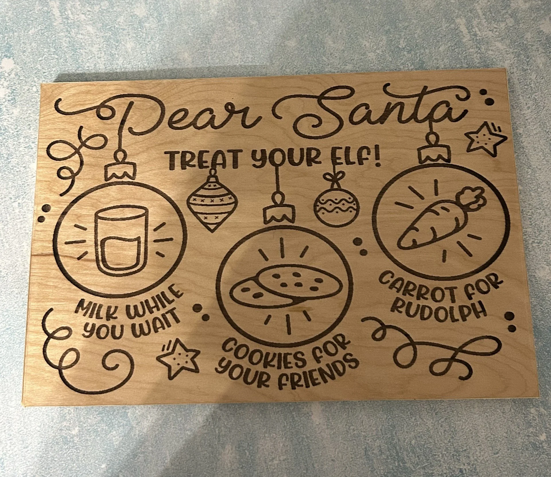 Santa treat board