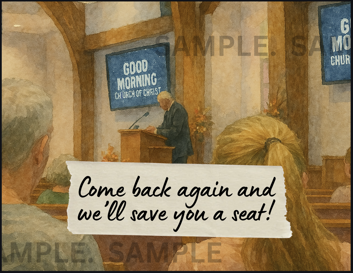 B3 - Invitation - “We’ll save you a seat"