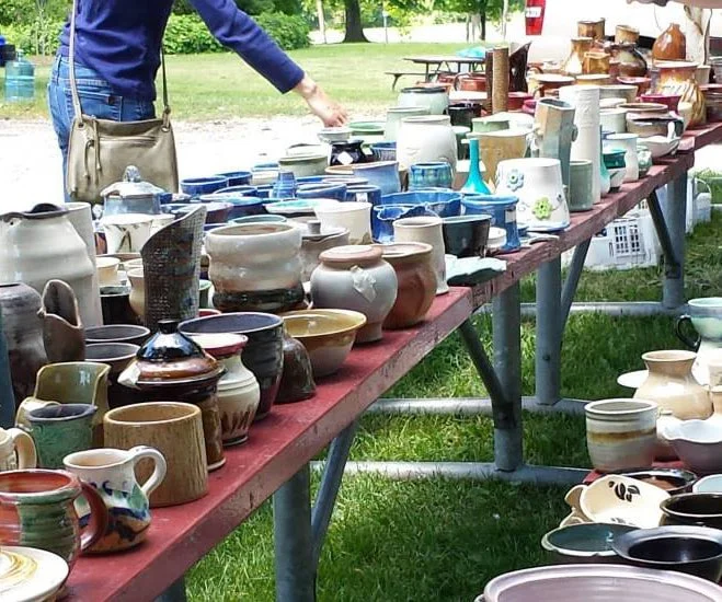The sale happens rain or shine, so come early for best selection!