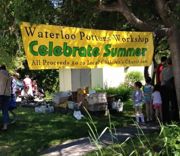 Celebrate Summer takes place outside at the Waterloo Potters' Workshop.