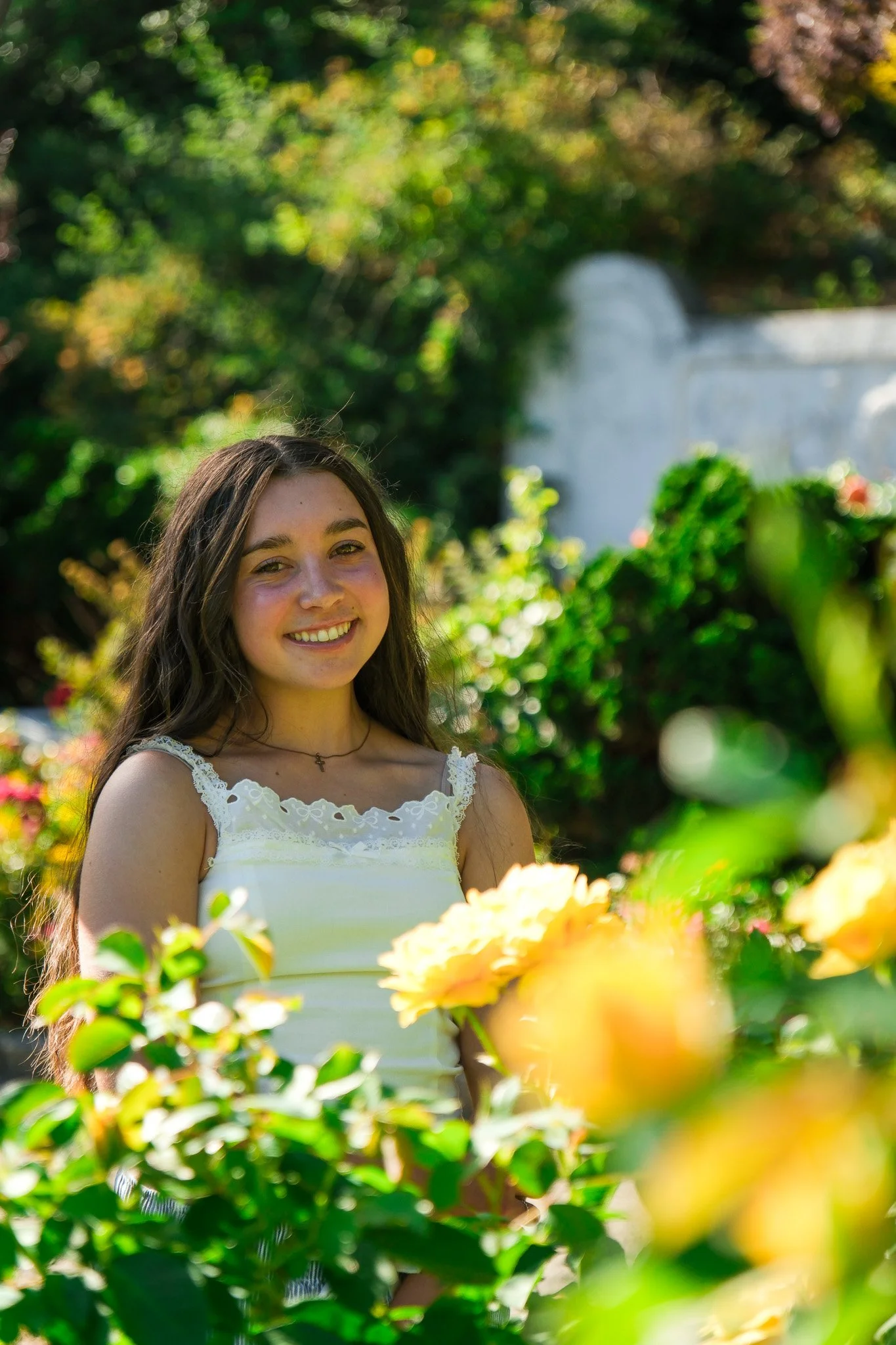 Senior Portrait, Woodland Park Rose Garden