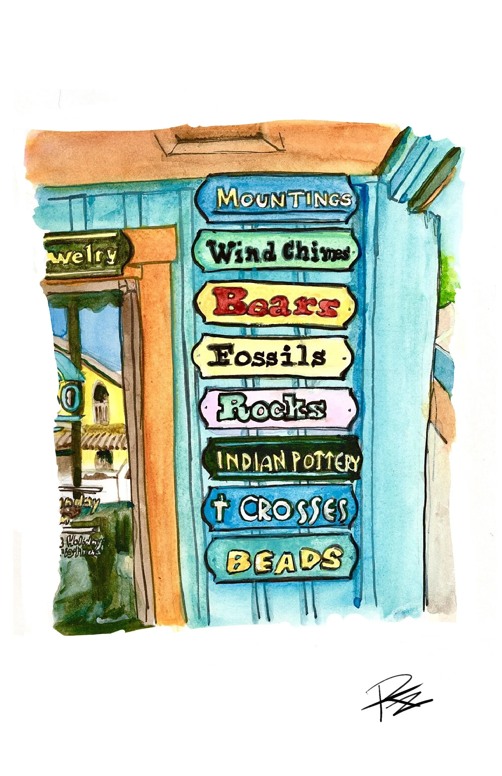 "What's the Overall Vibe Here?" Ruidoso Art Print