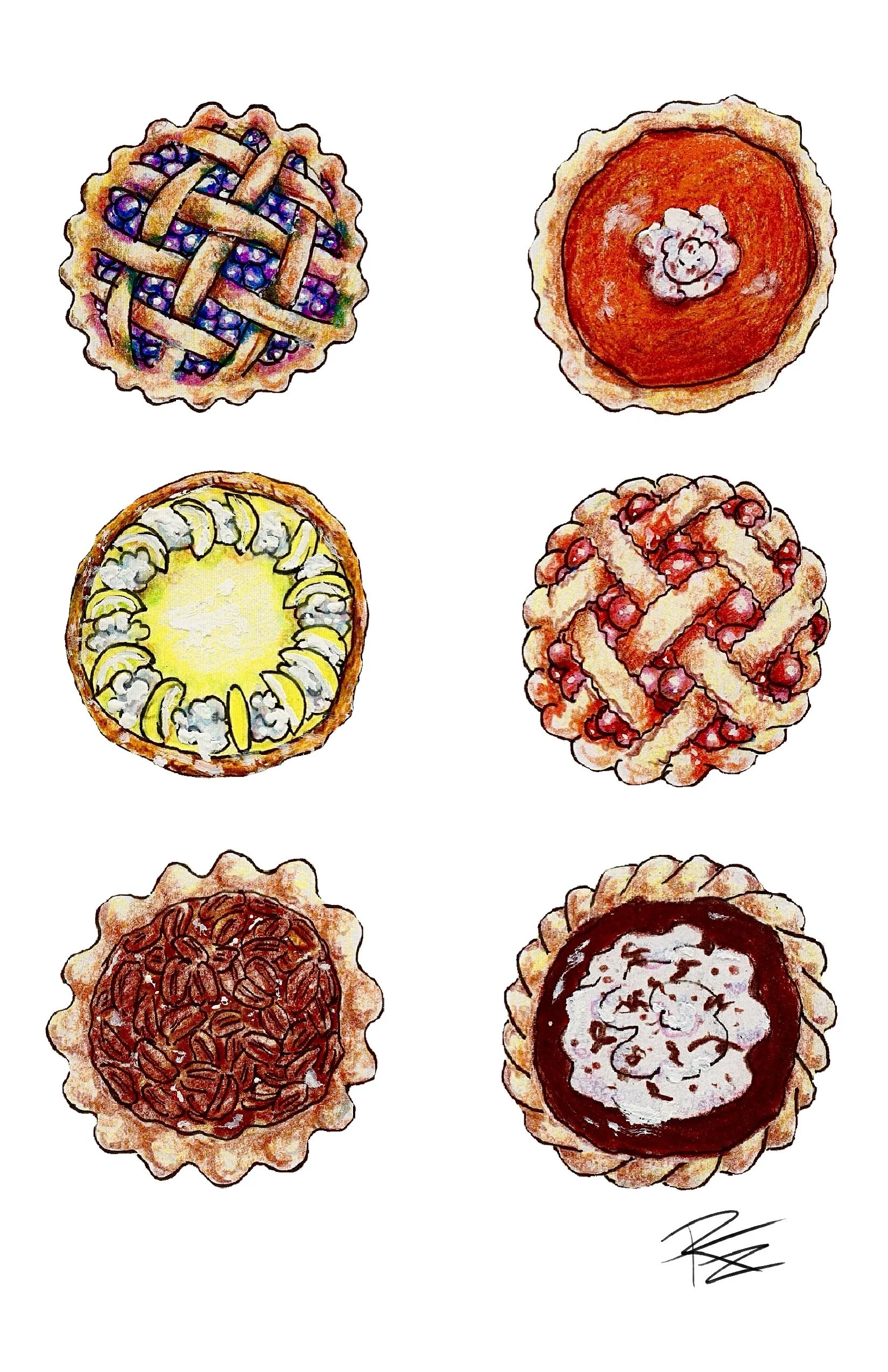 Pies Art Print