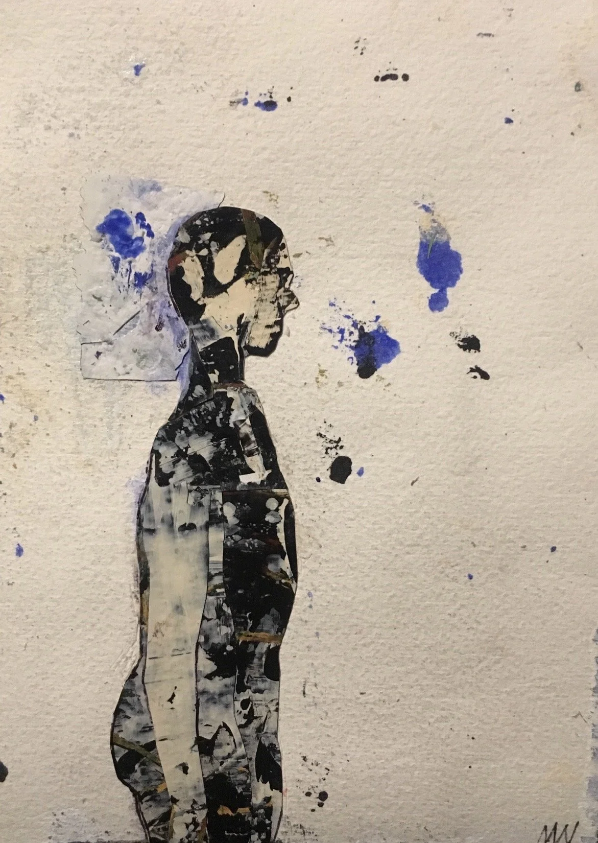 profile with blue