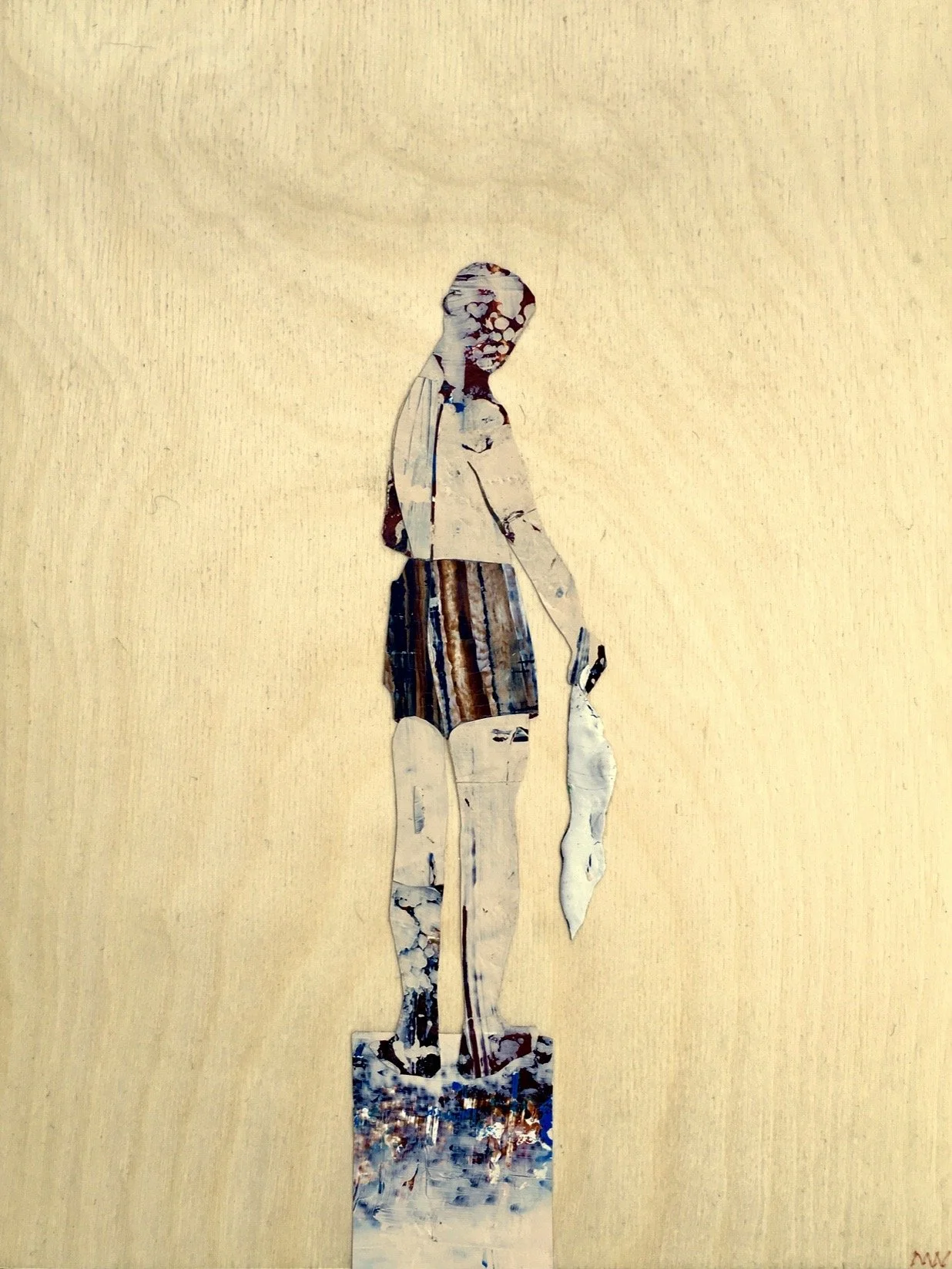 M Westervelt bather with towel acrylic skin wood panel 9"x12".jpeg