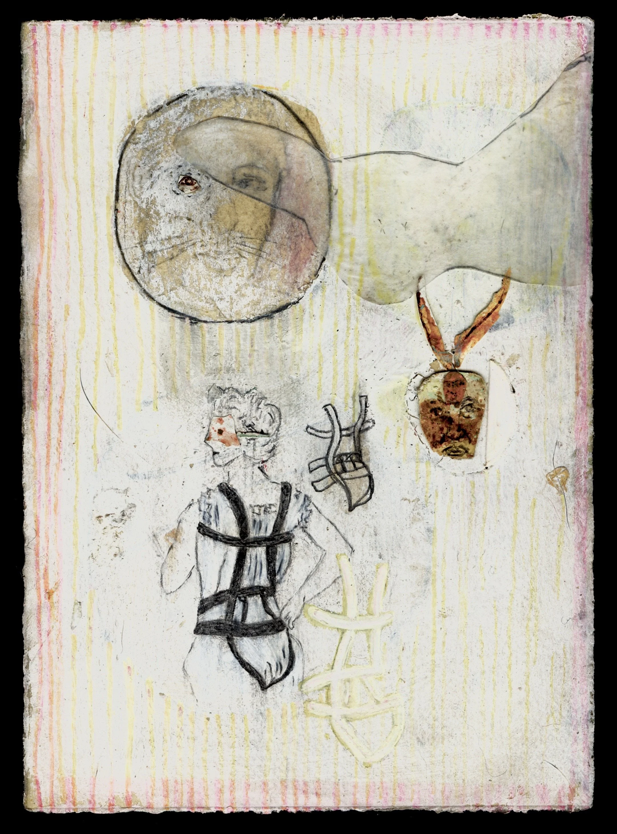 M Westervelt rabbit cage acrylic skin on paper 5"x7".jpeg