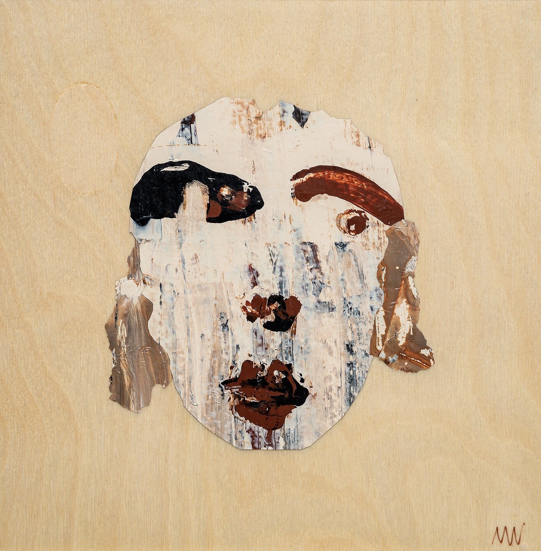 M Westervelt portrait of a muse 3 acrylic paint skin on wood panel 8"x8".jpg