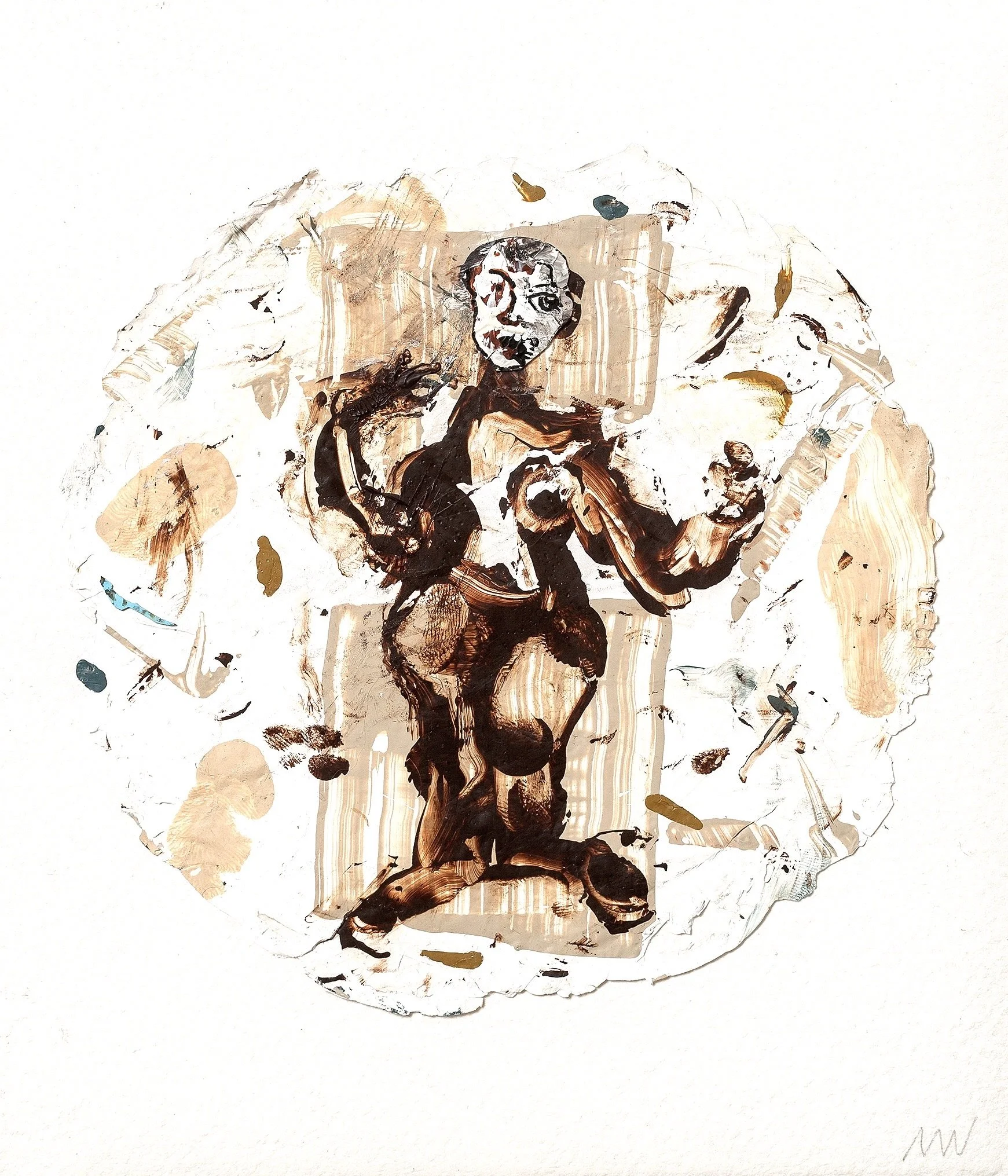 M Westervelt she used both hands acrylic skin on paper 6"x7".jpg