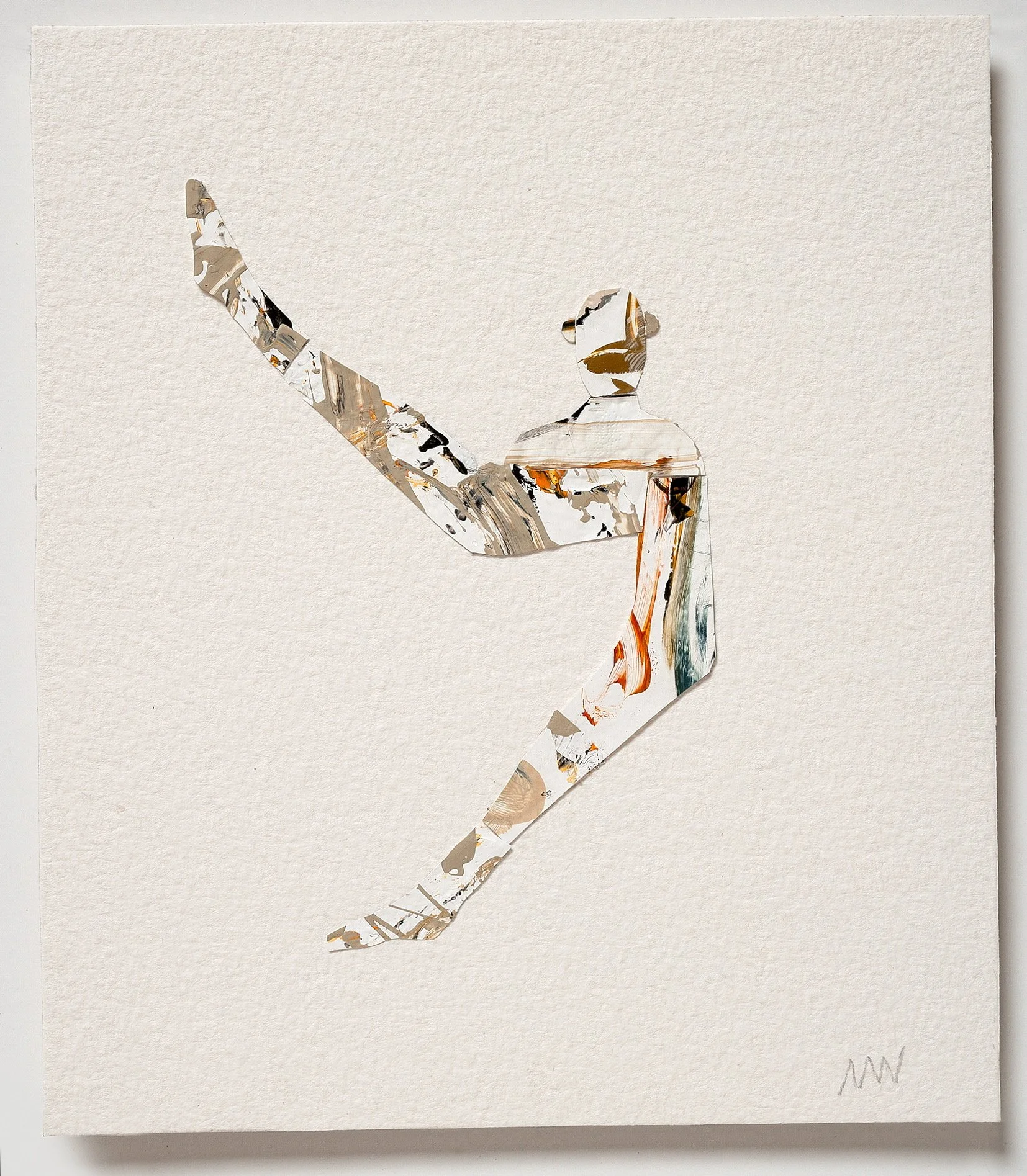 M Westervelt high kick acrylic skin on paper 6"x7".jpg