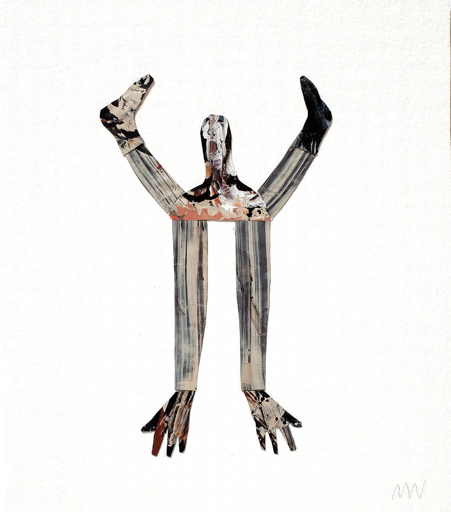 M Westervelt handstand acrylic skin on paper 6"x7".jpg