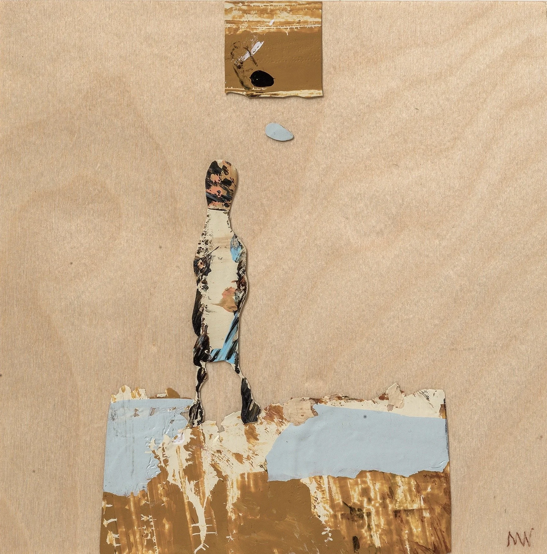 M Westervelt chicken little acrylic skin on wood panel 8"x8".jpg