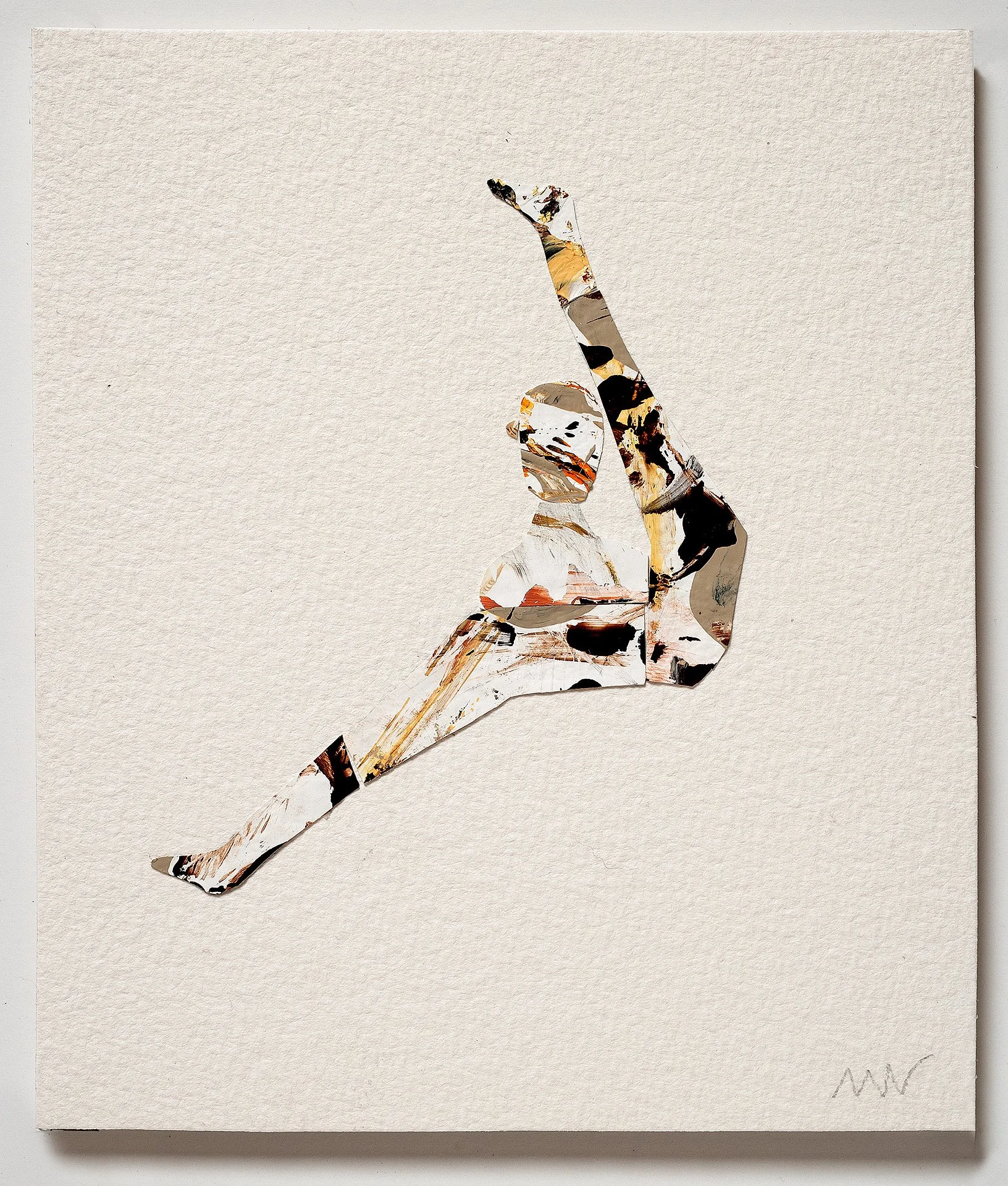 M Westervelt over the shoulder acrlic skin on paper 6"x7".jpg