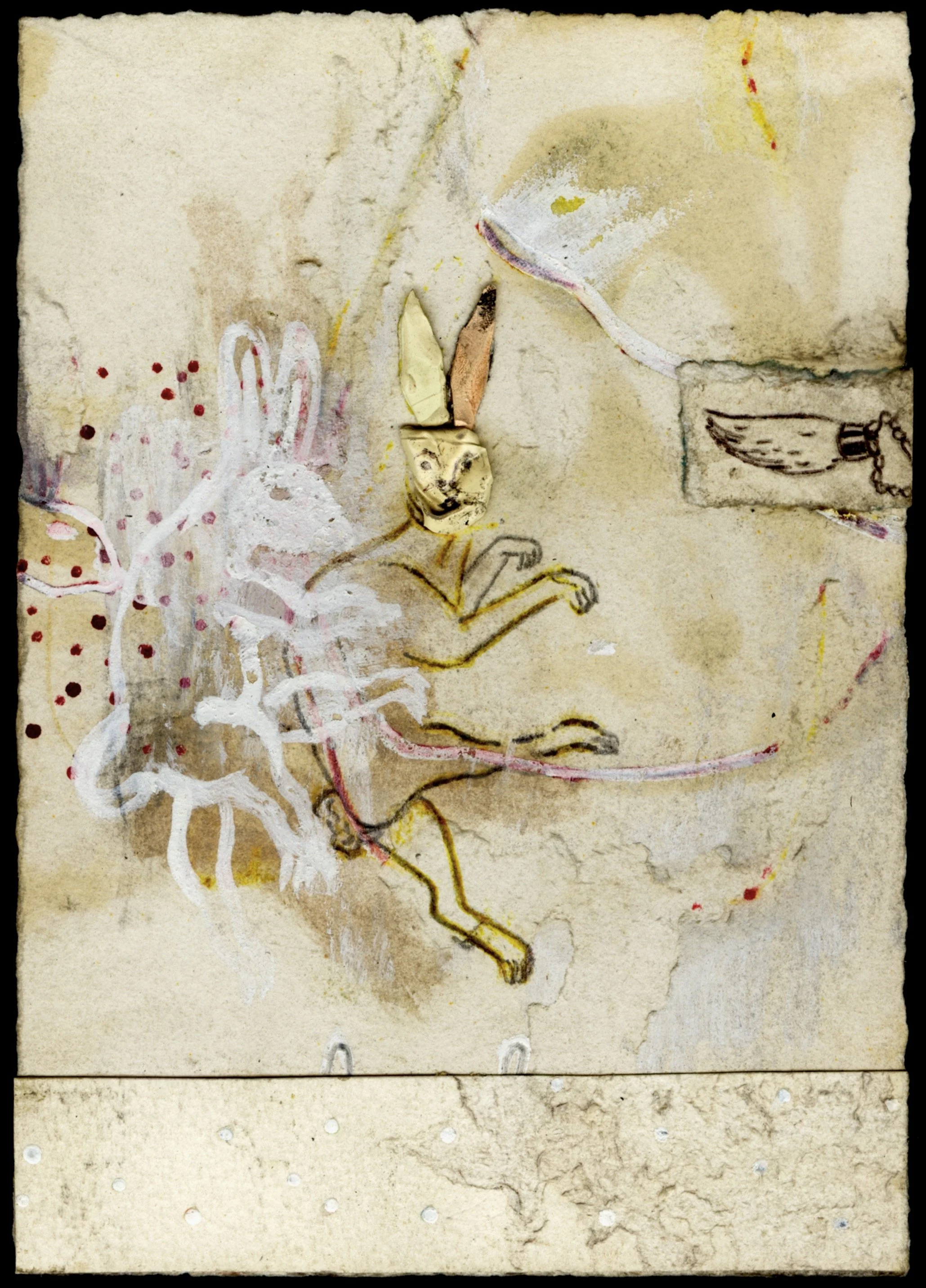 M Westervelt lucky rabbit foot acrylic skin on paper 5"x7".jpeg