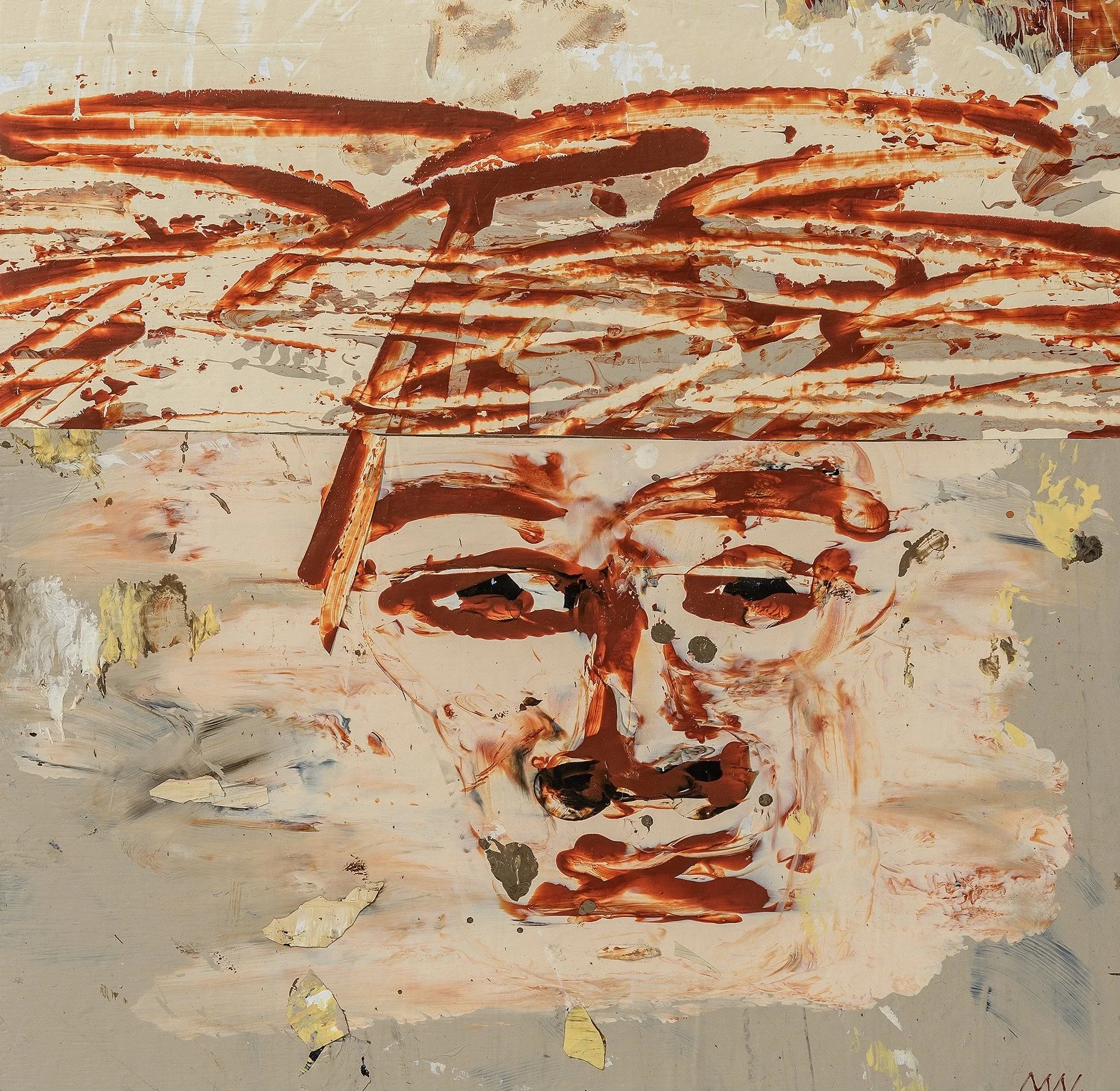 M Westervelt fez acrylic skin on wood panel 8"x8".jpg