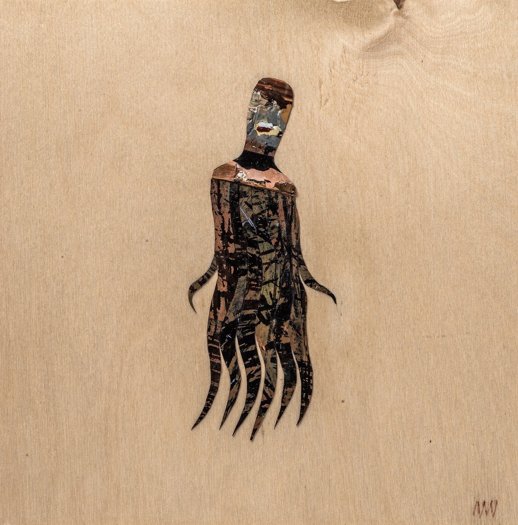 M Westervelt octopus 7 acrylic skin on wood panel 8"x8".jpg