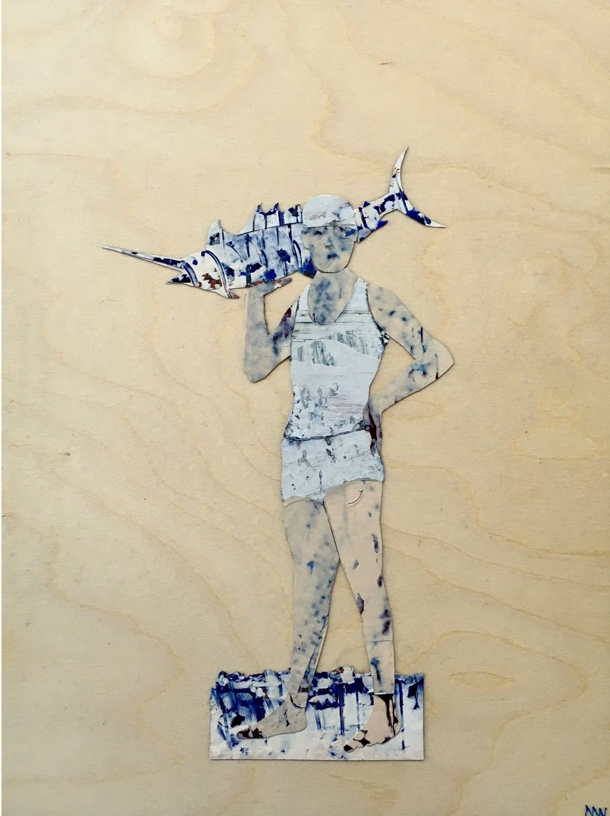 M Westervelt marlin acrylic skin on wood panel 9"x12".jpeg