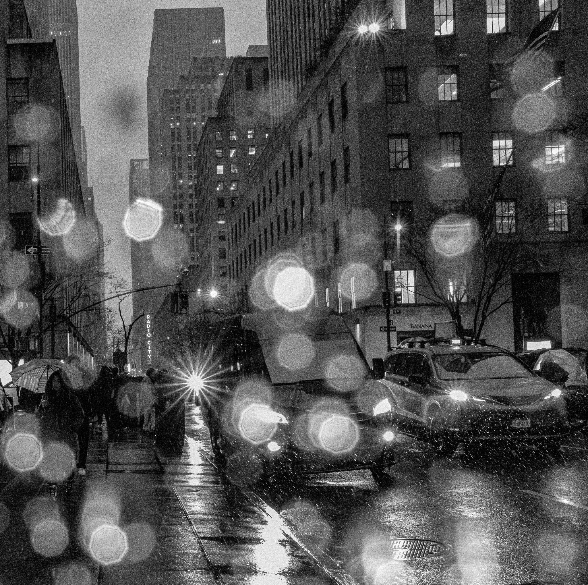 NYC Rain B&W.jpg