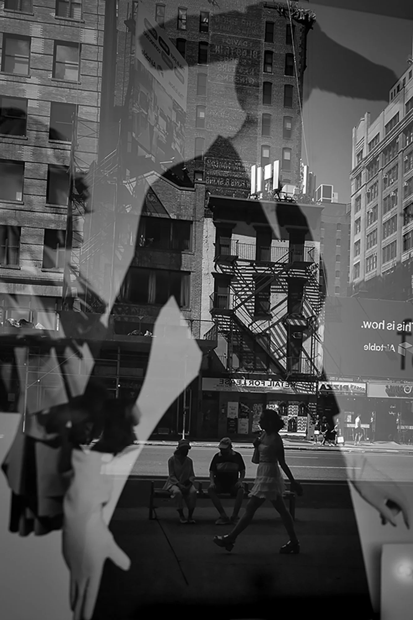 Elegant Woman Poster Reflection NYC.jpg