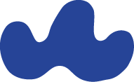 Abstract blue shape with rounded, irregular edges.