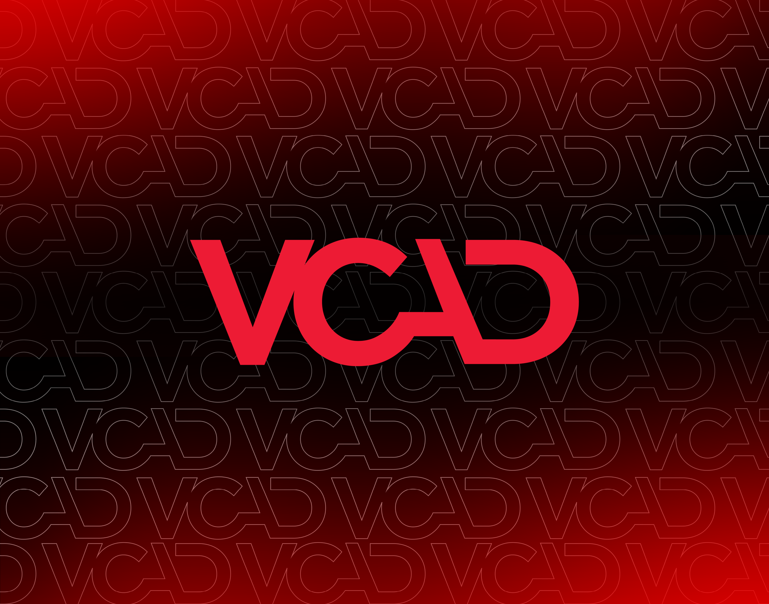 Red and black gradient background with the word 'VOD' in large red font in the foreground.