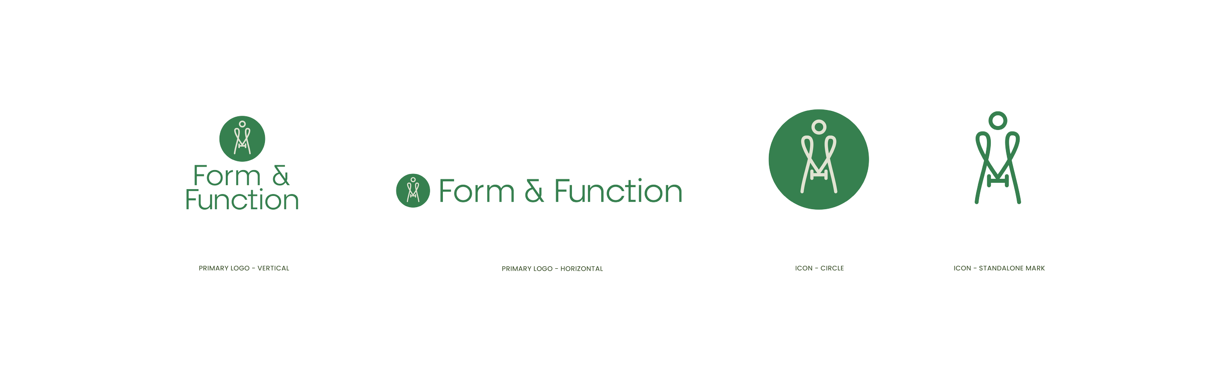 Diagram showing different types of chair shapes categorized by form and function, including primal, primary, iconic, and iconic-styled chairs.