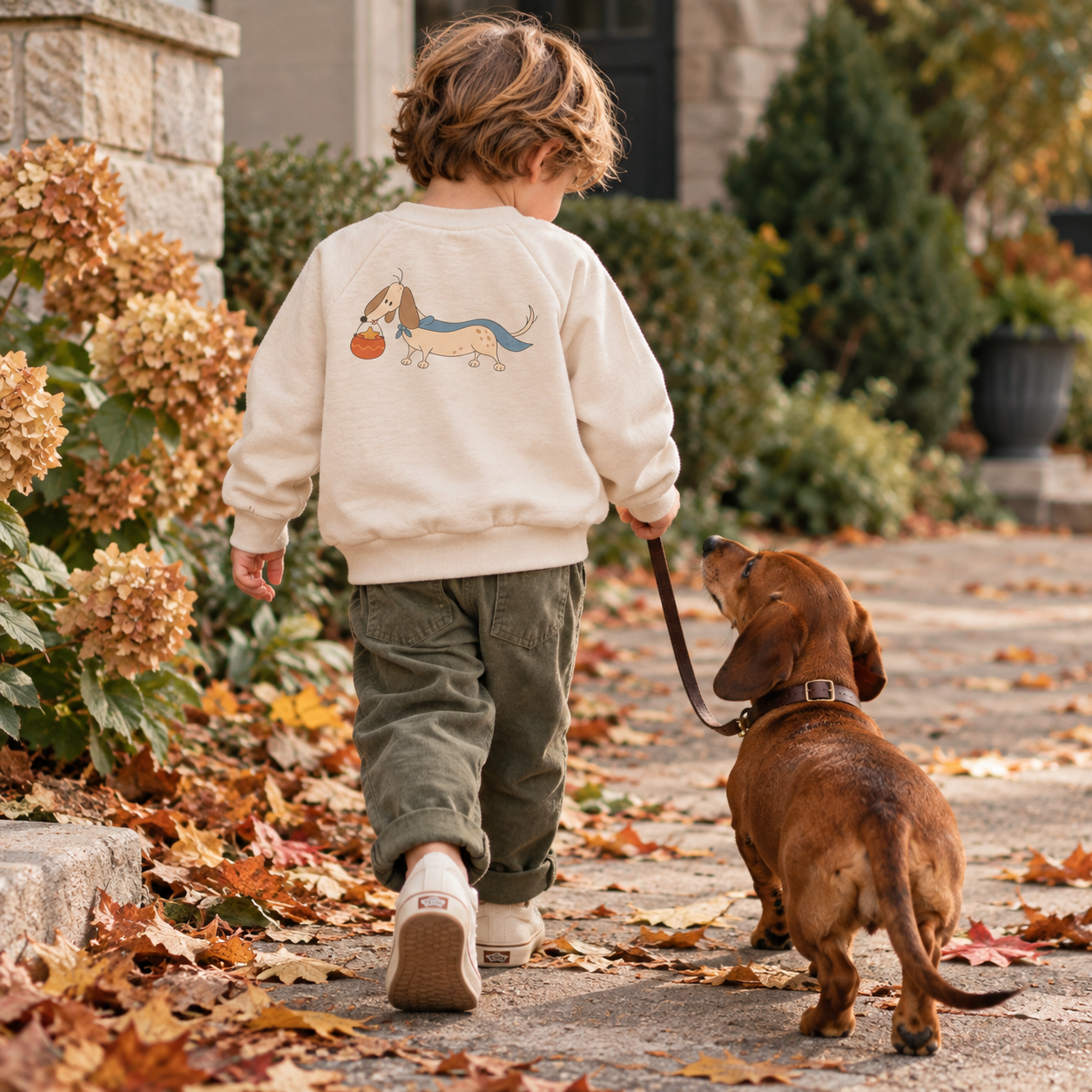 Autumn Walk with a Dachshund.png