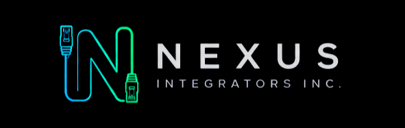 Logo of Nexus Integrators Inc. with stylized cable and plug design.