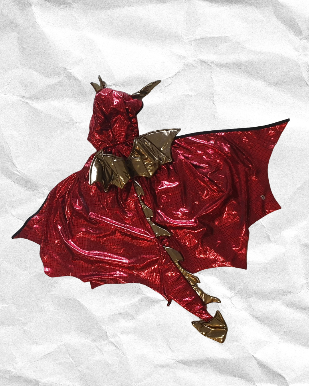 Red Dragon cape  | Kids Costume Rental | 3-5 year old