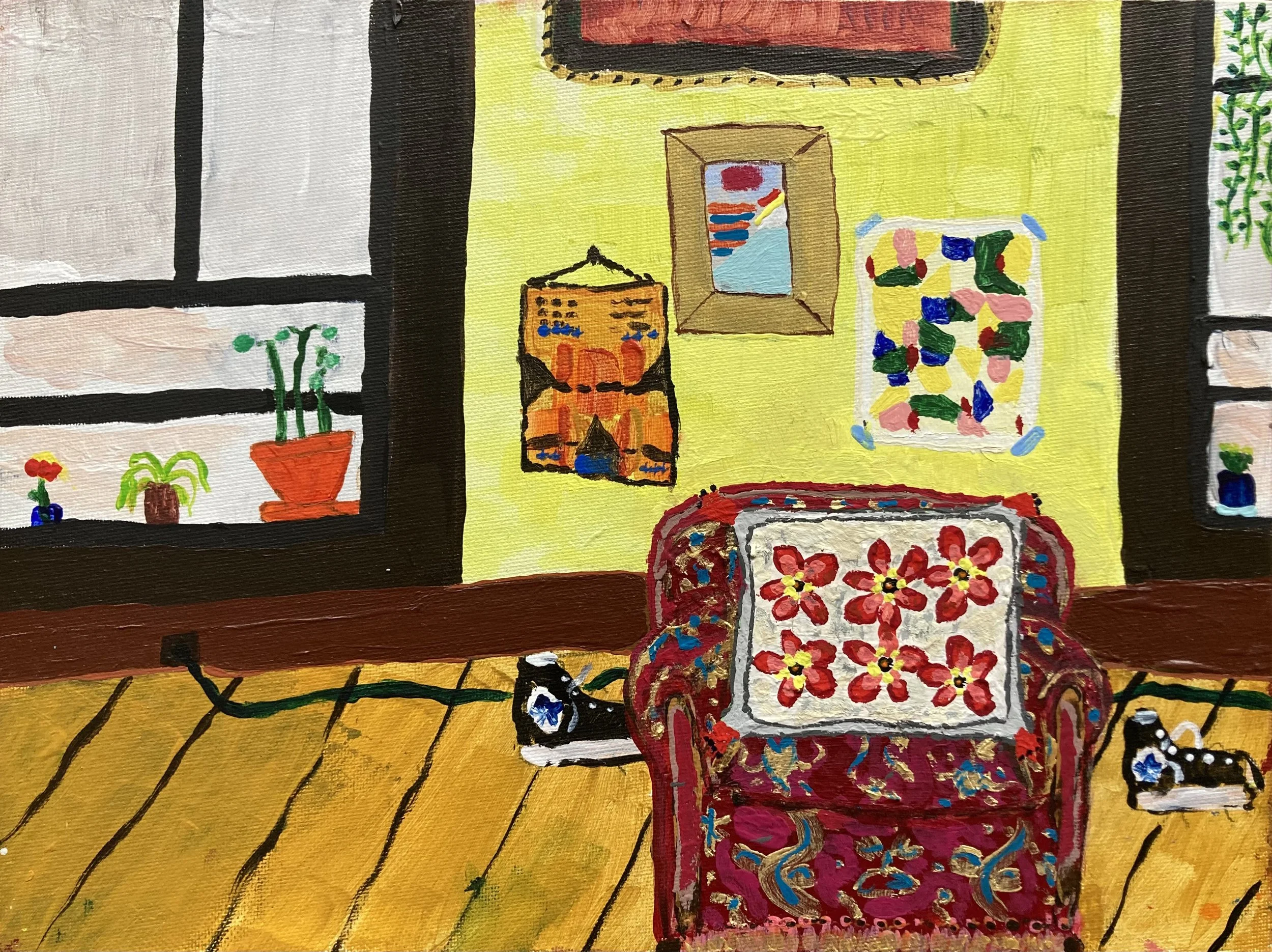 still life with sneakers
