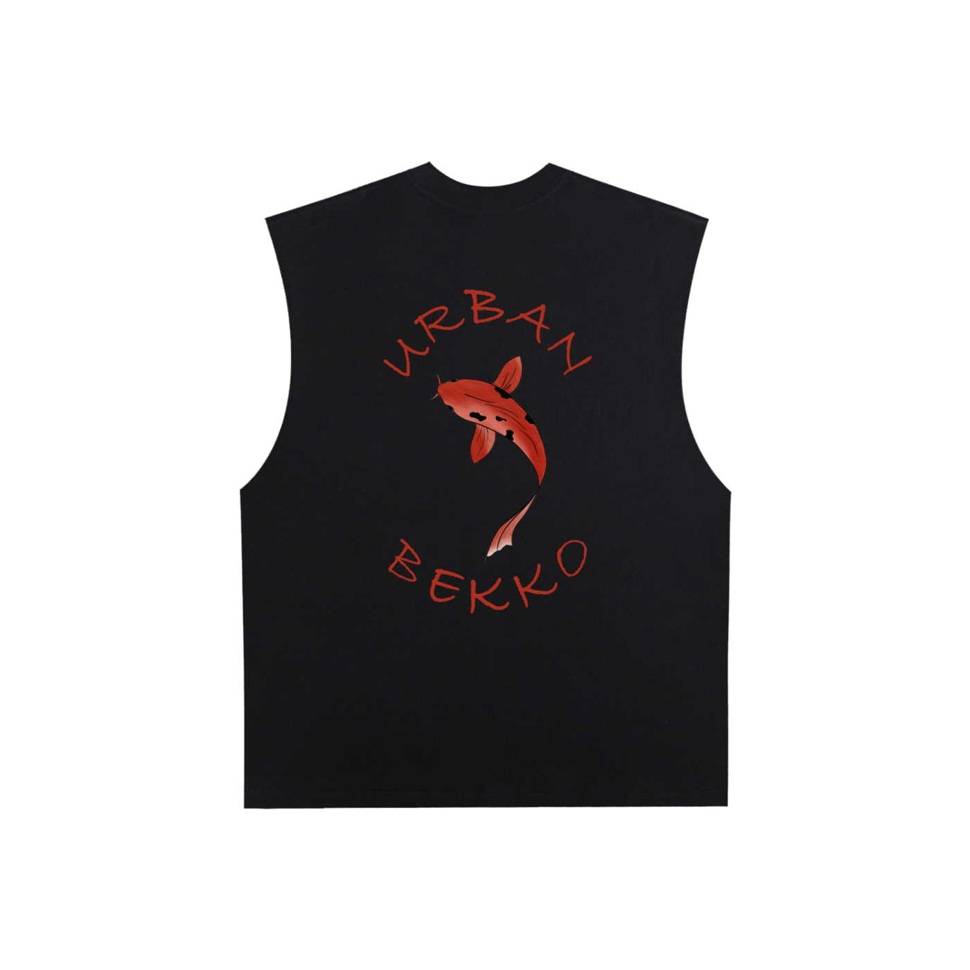 Raw Edge Cotton Tank Top