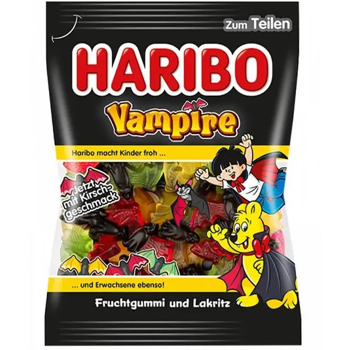 Haribo Vampire Fruity & Licorice Gummy Candy (Germany)