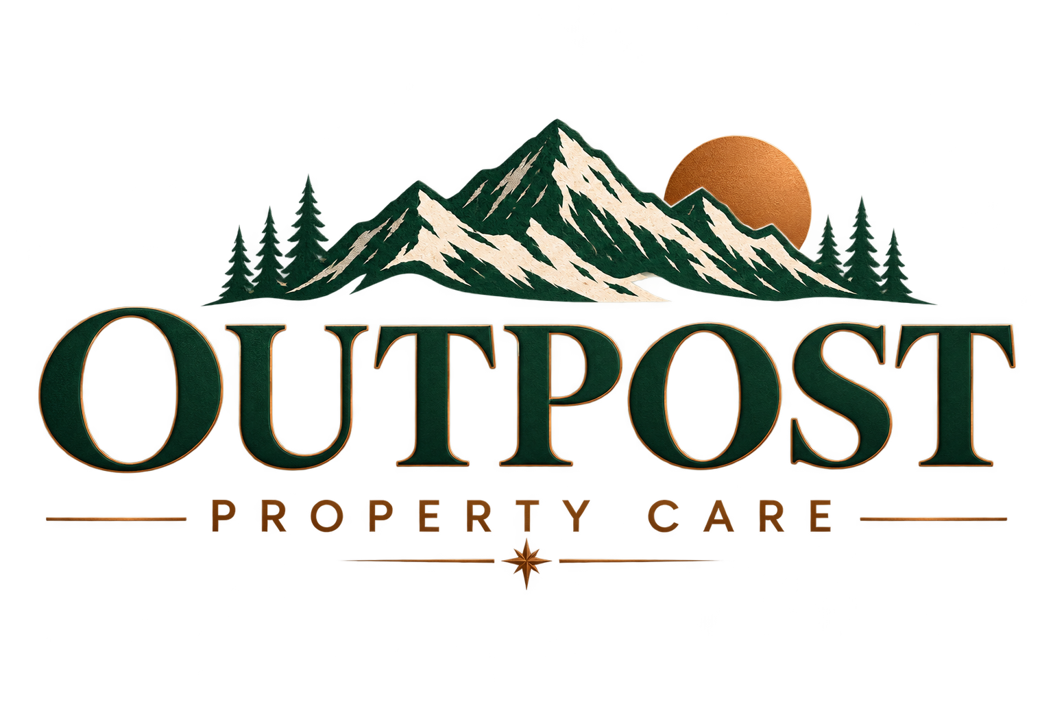 Outpost Property Care logo for vacation rental and property care services in Grand County, Colorado.