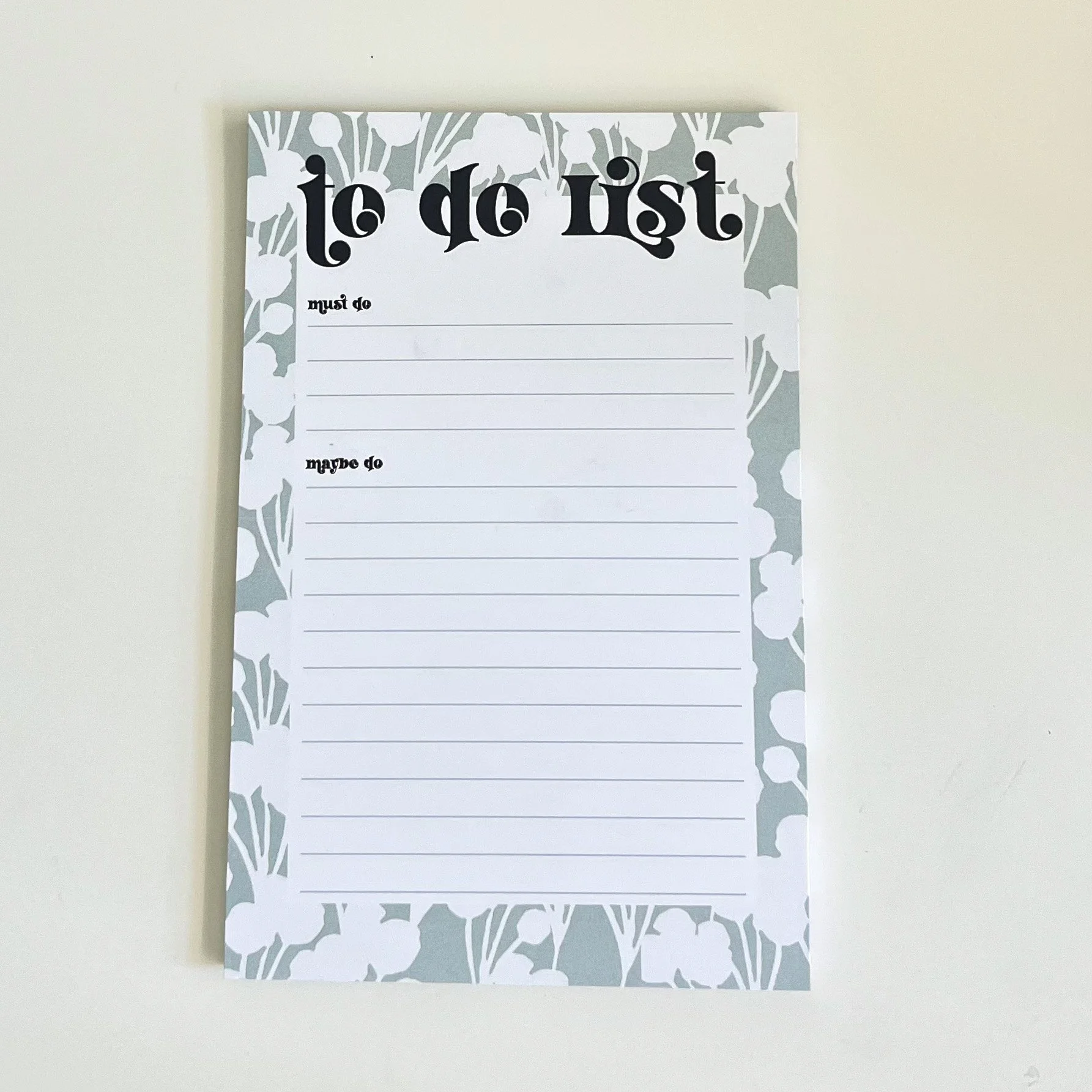 Notepad - To Do List - Green with Berries