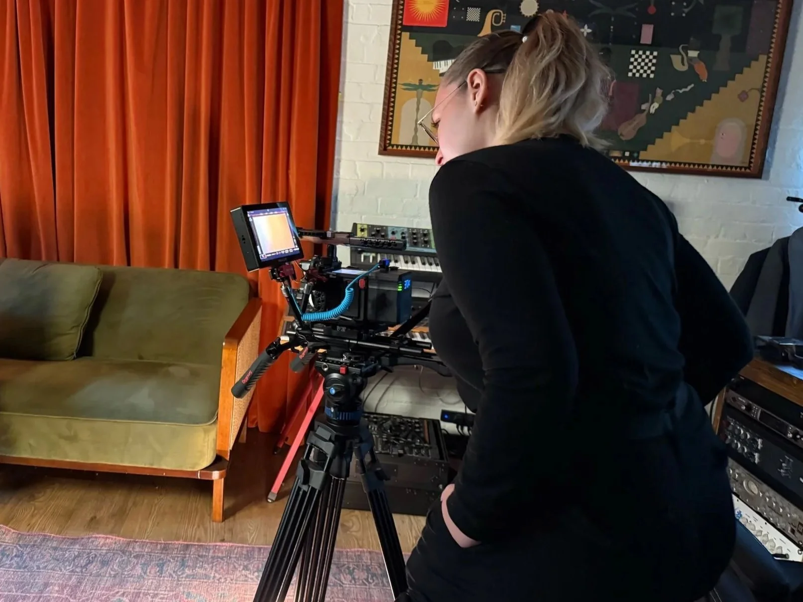 Alissa Fidelman serving as a production manager on a commercial in the UK