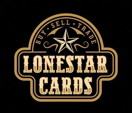 LONESTAR CARDS logo with a star and the words 'Buy, Sell, Trade' in a circular pattern around it.