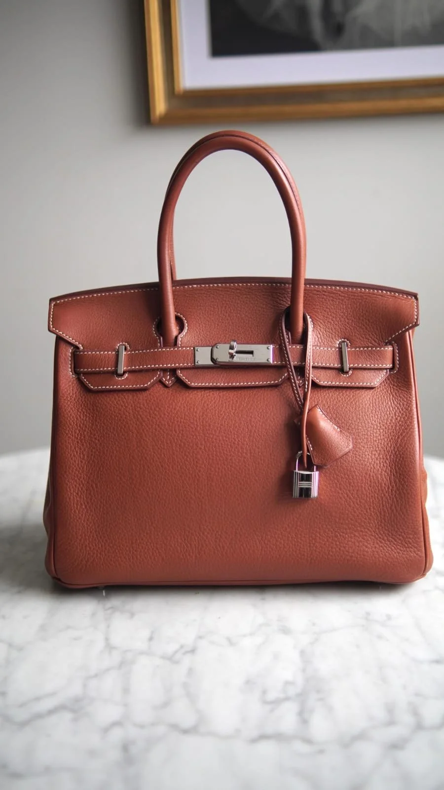 Bolsa Hermès Birkin 30 Togo Barenia