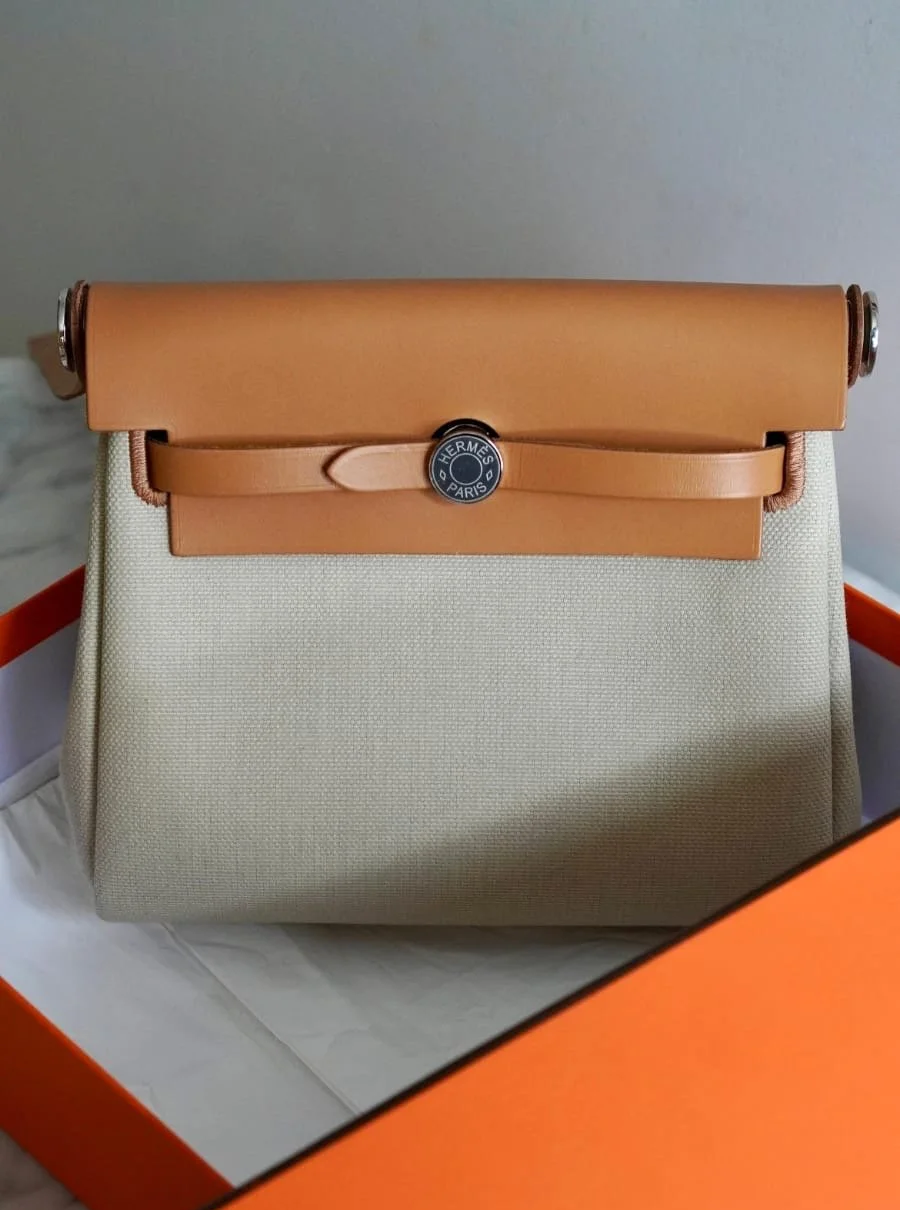 Bolsa Hermès Herbag Mini Toile Écru