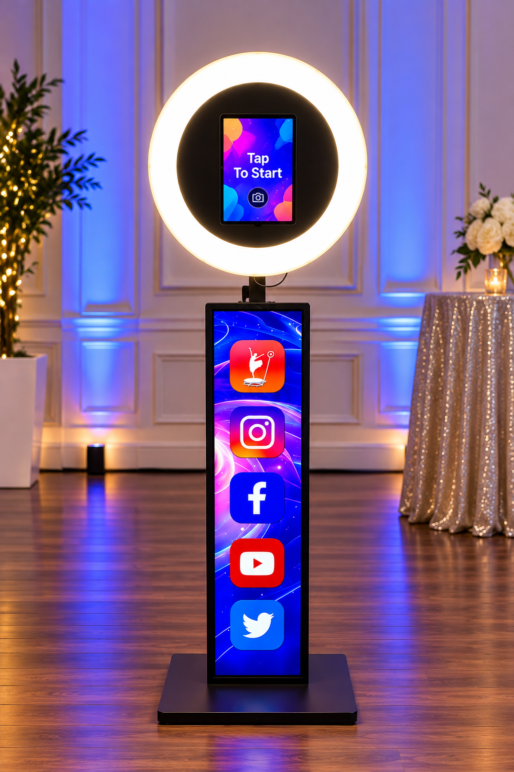 Standard light ring Photo Booth package