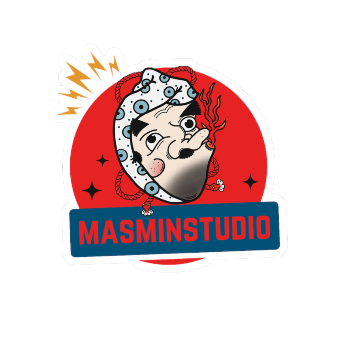 MasminStudio Logo — Kiss-Cut Sticker Decal
