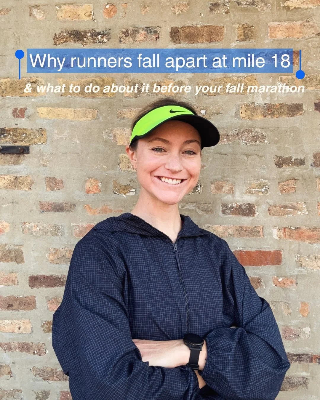 Why runners fall apart at mile 18 🏃&zwj;♀️

It&rsquo;s not a coincidence that many marathoners hit a wall at mile 18:
-your body&rsquo;s stored carbs typically run out around this point if you haven&rsquo;t been fueling during the race
-your brain r