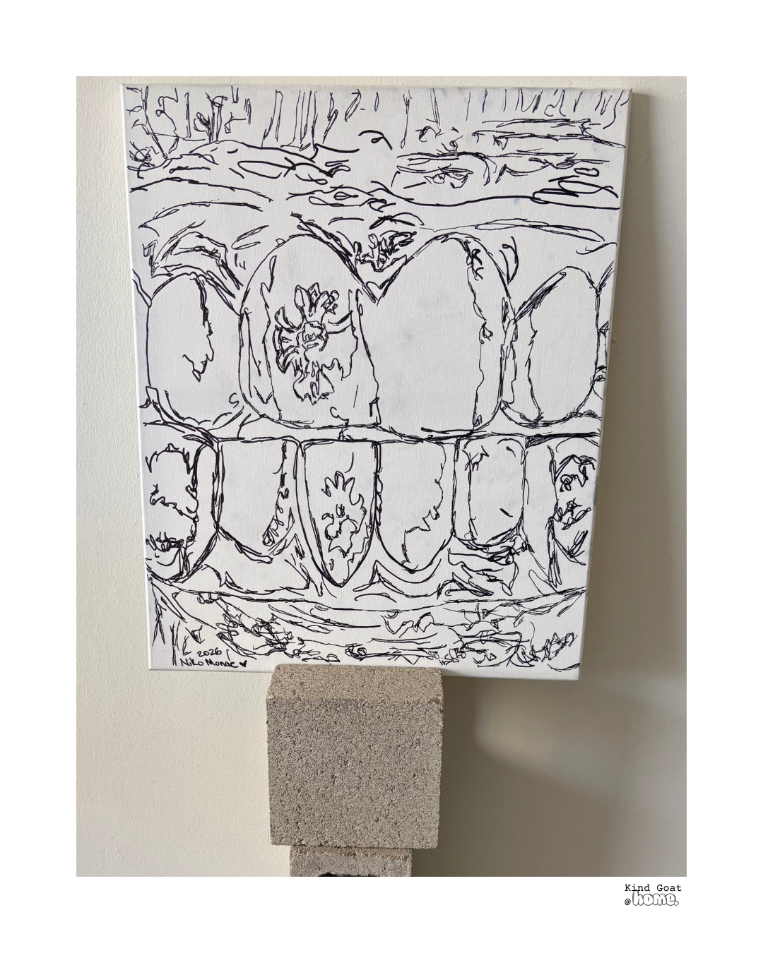 sharpie on canvas 
