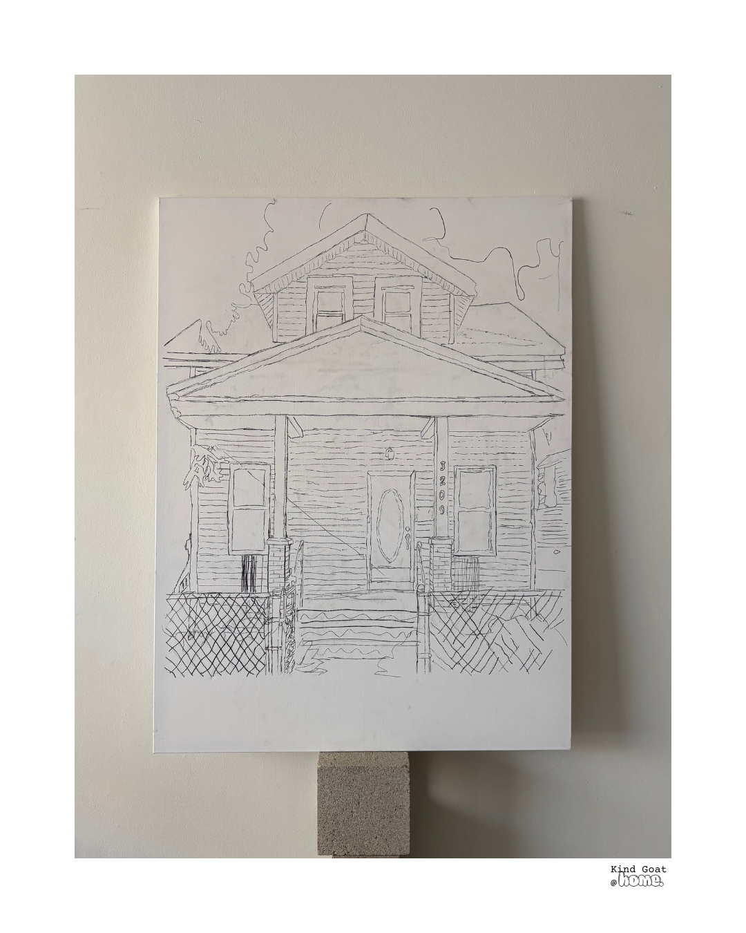 sharpie on canvas