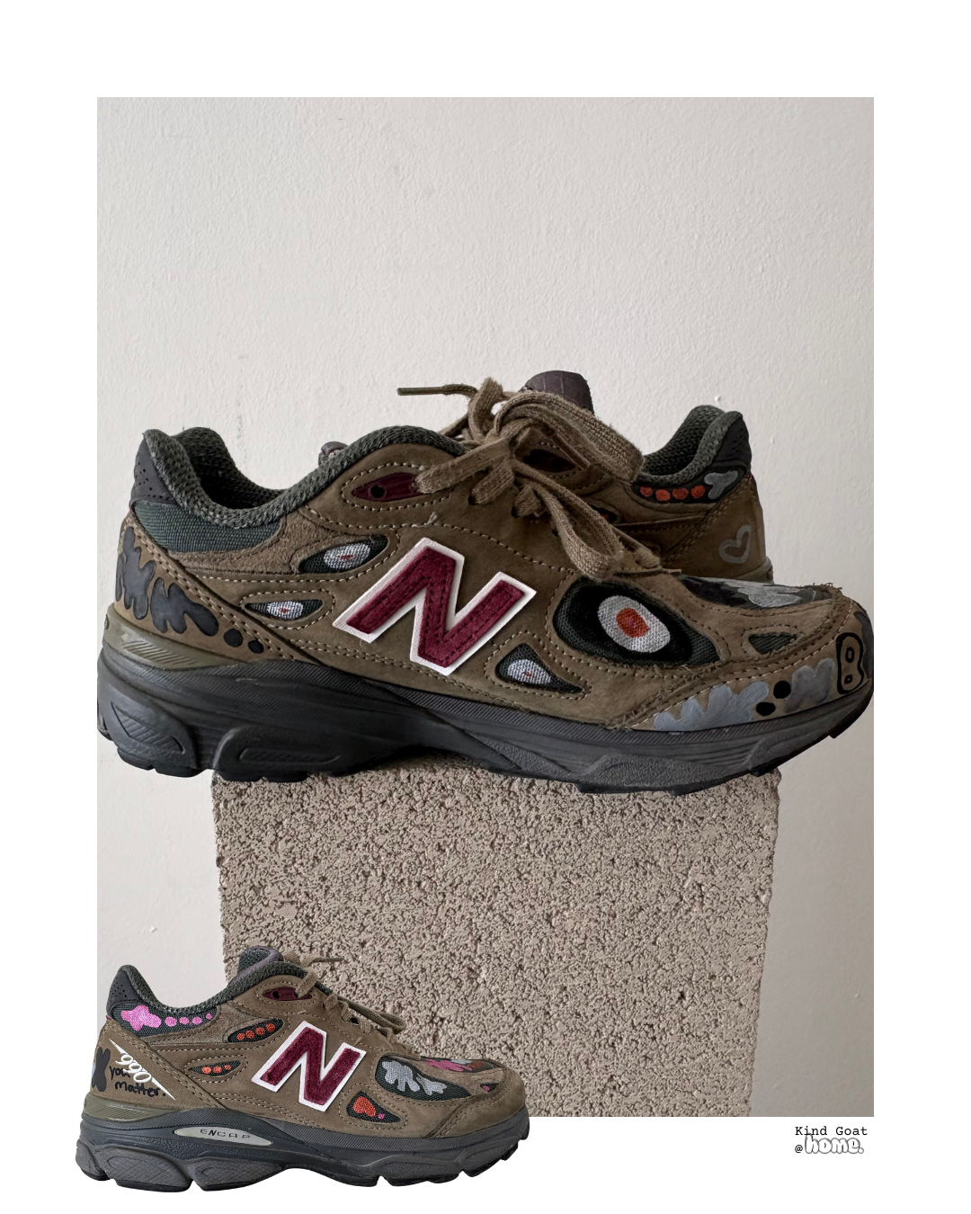 acrylic paint on shoes