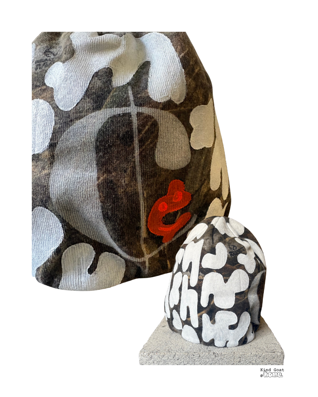 acrylic paint on hat