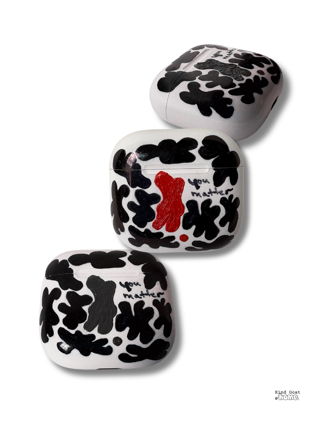sharpie and acrylic paint on cases 