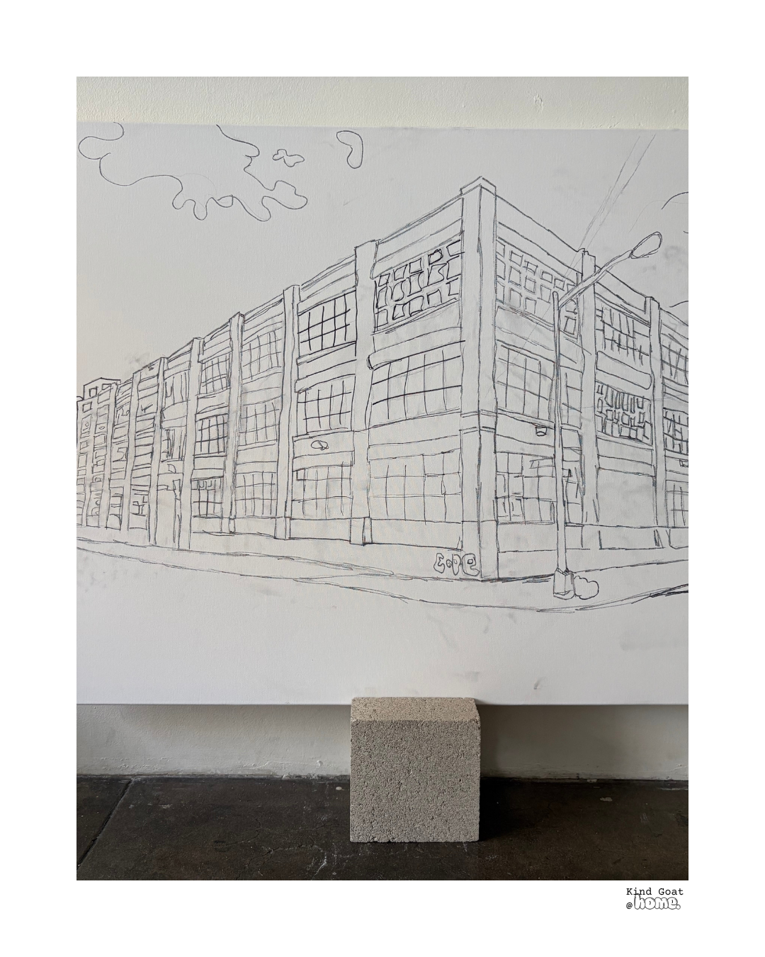 sharpie on canvas