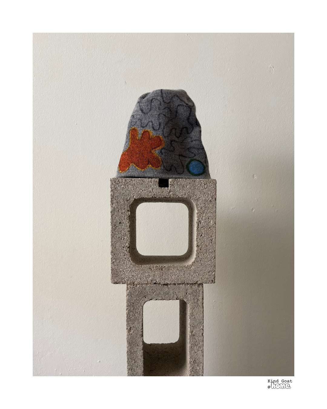 acrylic paint on hat
